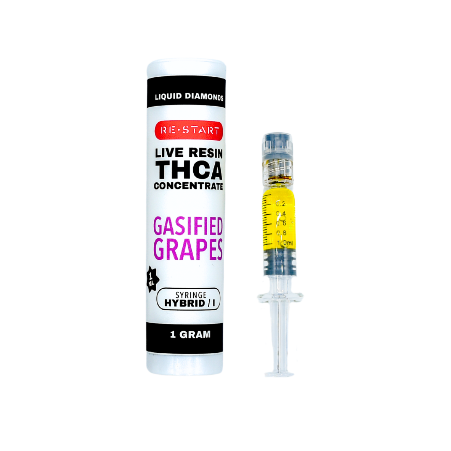 THCA Dab Syringe (H/I) Gasified Grapes + Free Accessory / 1ml/1G